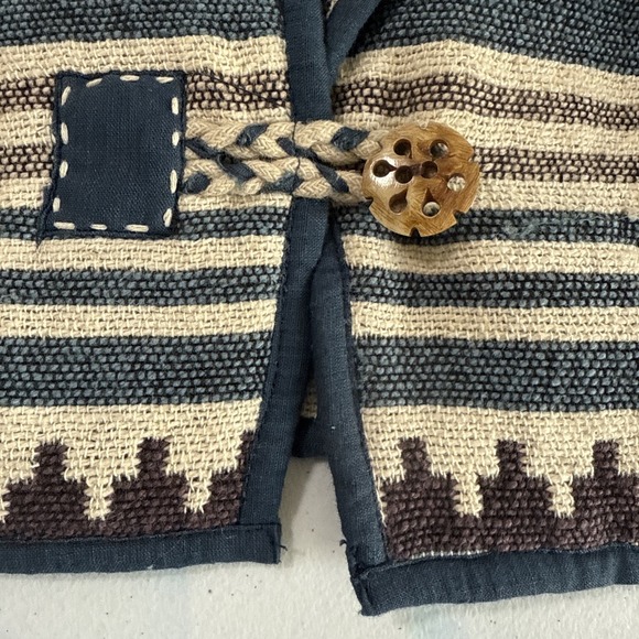 Vtg Flashback Cropped Jacket Women M Southwest Aztec Western Cowgirl Ranch Rodeo - Picture 11 of 12